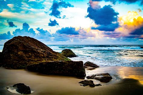 Free Stock Photo Of Beach Gold Coast Sunset