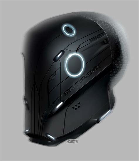 Helmetchallenge On Behance Robot Design Futuristic Helmet Alien Design