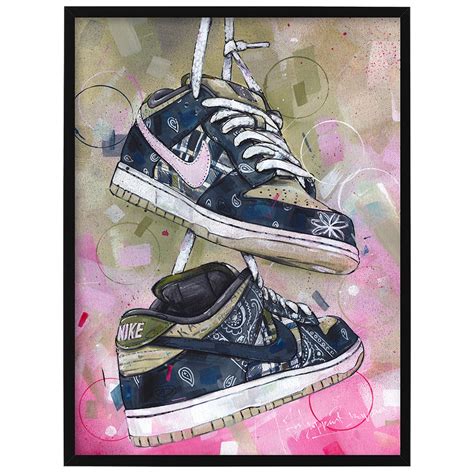 Pintura De Nike Sb Dunk Low Ben Jerrys Chunky Dunky 40x30cm