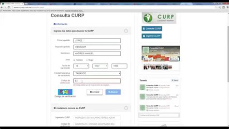 Como Consultar CURP o Imprimir CURP - YouTube