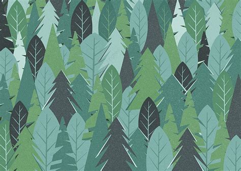 Forest Geometric Tree Creative Art Background Wallpaper Forest