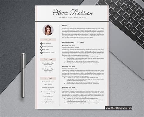 Want to find a new job? Editable CV Template for Job Application, Resume Format ...