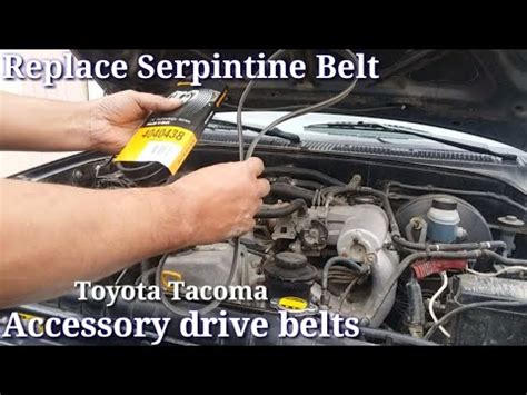 How To Replace The Serpintene Belts On A 2 7 Toyota Tacoma YouTube