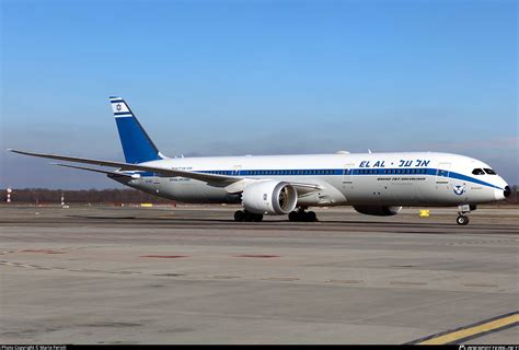 4X EDF El Al Israel Airlines Boeing 787 9 Dreamliner Photo By Mario
