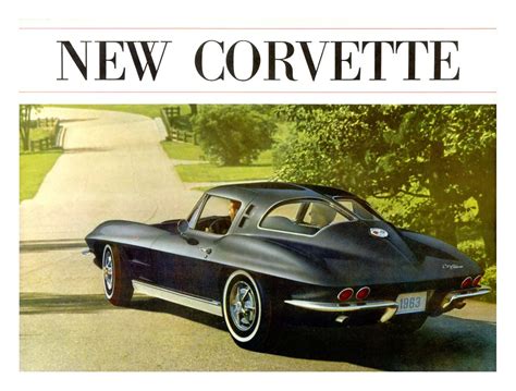 1963 Corvette Sales Brochure Corvette Action Center