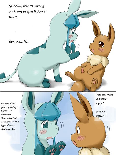 Rule 34 Brother Brother And Sister Eevee Eeveelution Female Fur Glaceon Male Nezumi Nintendo