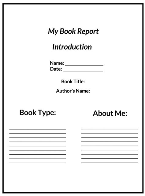30 Free Book Report Templates How To Outline Format