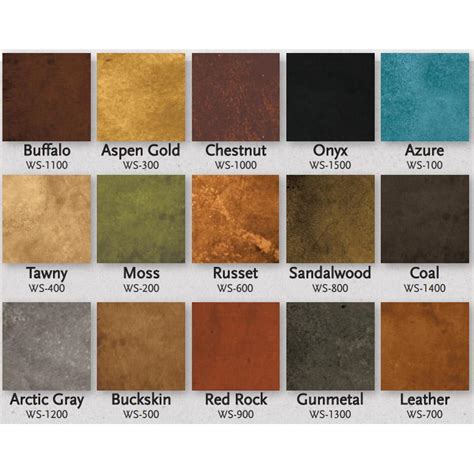 Exterior Concrete Stain Color Chart My XXX Hot Girl