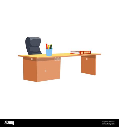 Teacher Desk For Classroom Vector Illustration Stock Vector Image And Art