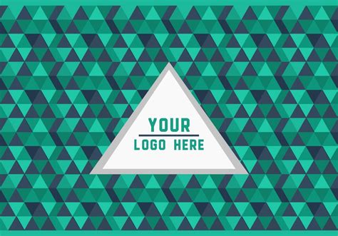 Green Triangle Geometric Logo Background Vector 105080 Vector Art At