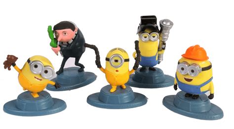 Minions The Rise Of Gru Mini Figurines Cake Toppers Set Of 5 Kevin