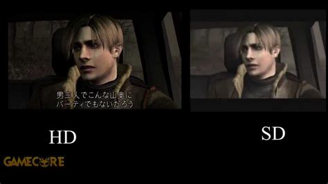 Biohazard 4 Comparison Hd Vs Sd Youtube