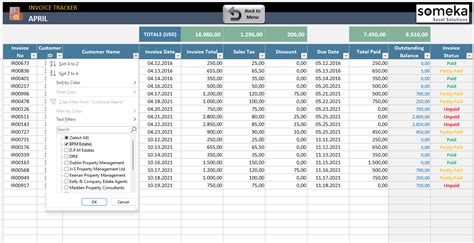Invoice Tracking Excel Template Invoice Tracker Template Sexiz Pix