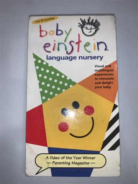 Baby Einstein Lanuage Nursery Vintage Vhs Sealed Brand New 2000