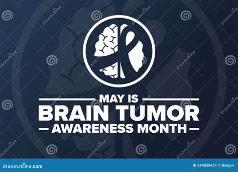 May Is Brain Tumor Awareness Month Holiday Concept Stock Vector