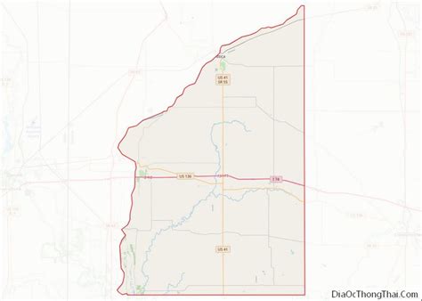 Map Of Fountain County Indiana