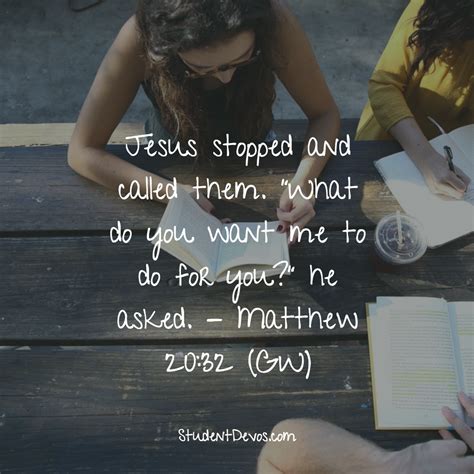 Daily Bible Verse And Devotion Matthew 2032 Student Devos Youth