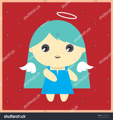 Baby Angel Vector Illustration Royalty Free Stock Vector 159041240