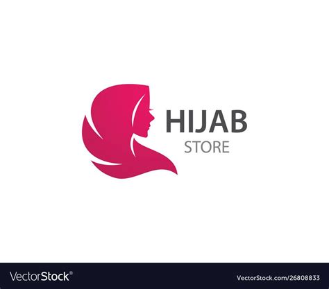 Logo Hijab Hijab Logo Vector Image On Di Seni Islamis Desain