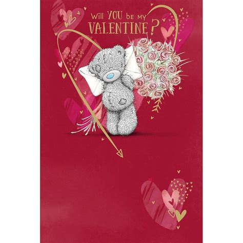 Will You Be My Valentine Me To You Bear Valentines Day Card Vsm01086