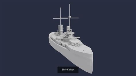 German Battleships And Battlecruisers Wwi 3d Model Collection Cgtrader