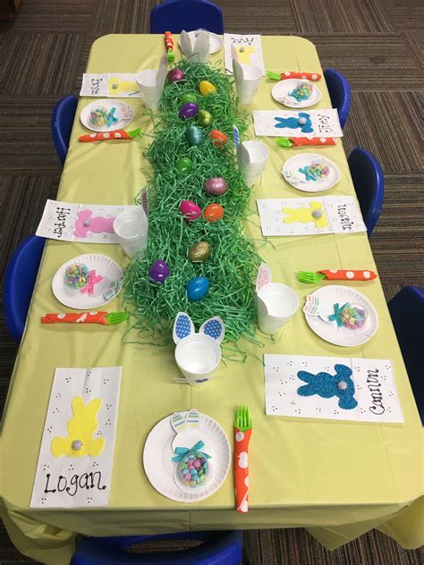 Easter Party Table For Kids About Easter Easter Party Holiday Parties