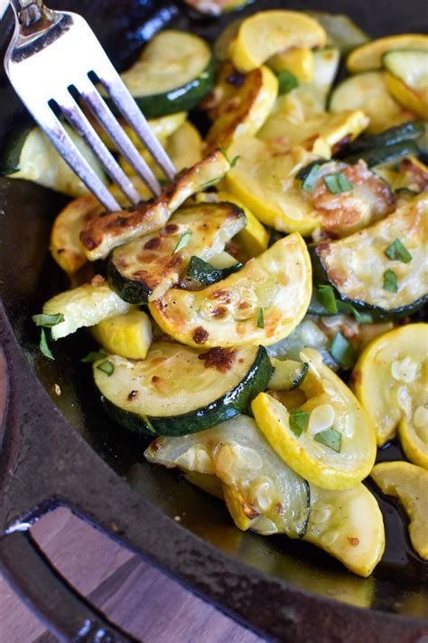 Sautéed Zucchini And Yellow Squash Recipe Thyme For The Table