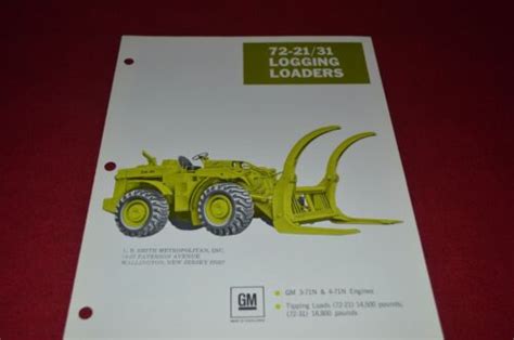 Terex 72 21 72 31 Logging Loader Loader Dealers Brochure Dcpa6 Ebay
