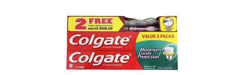 Colgate Maximum Cavity Protection Fresh Cool Mint Toothpaste 250g X 2