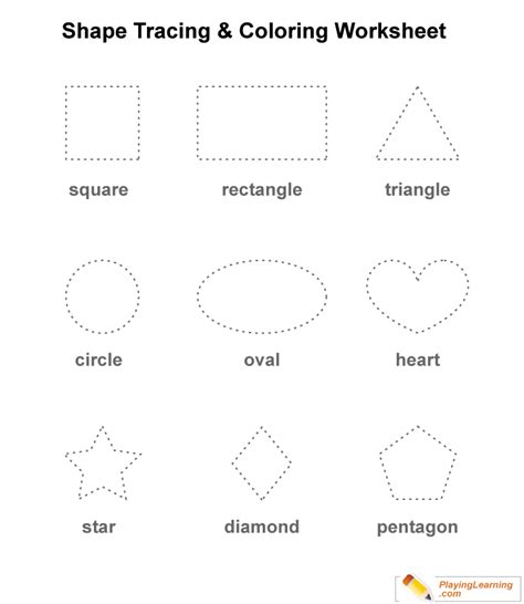 Learning Shapes Worksheets Worksheets For Kindergarten