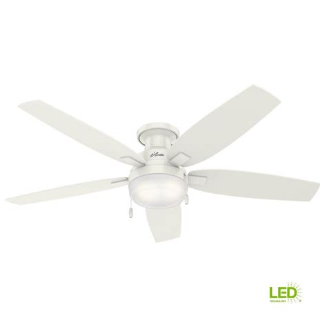 See more ideas about ceiling fan, ceiling, ceiling fan with remote. Hunter Duncan 52 in. LED Indoor Fresh White Flush Mount ...