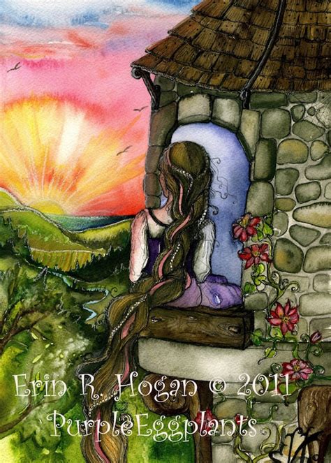 Fairy Tale Fantasy Art Rapunzel Print Reproduction Etsy