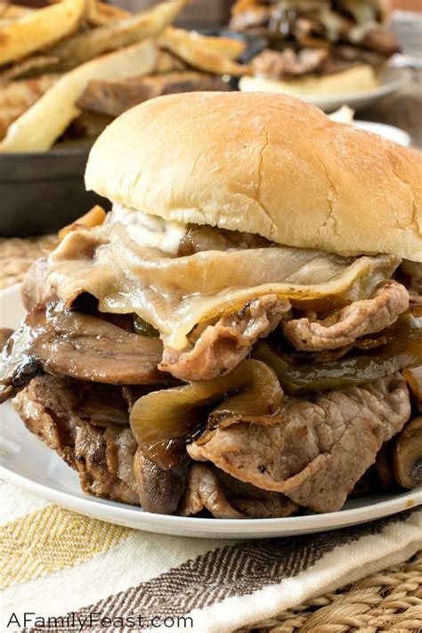 There are loads of pictures, great pictures in this cookbook for you to enjoy. Steak Bomb Sandwich - A Family Feast®