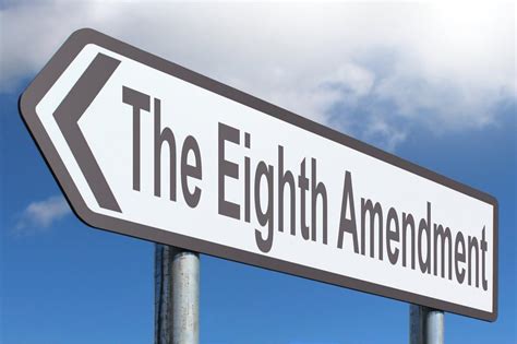 The Eighth Amendment Free Of Charge Creative Commons Highway Sign Image