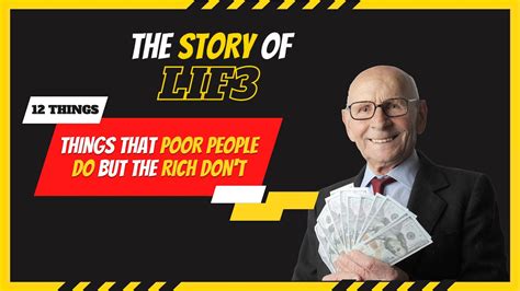 12 things poor people do that the rich don t youtube