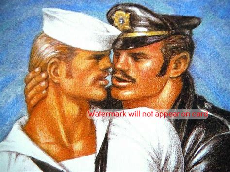 Greeting Card Tom Of Finland The Sailor And The Leather Man Zeus Gay Boutik