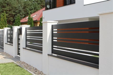 zielona góra realizacje ogrodzeń — fenz house fence design house gate design modern fence