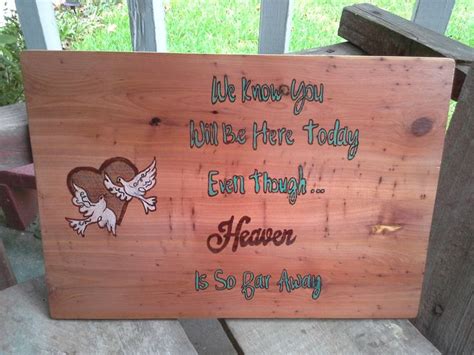 If Heaven Wasnt So Far Away Remembering Loved Ones Wedding Decor Wedding Sign Rustic