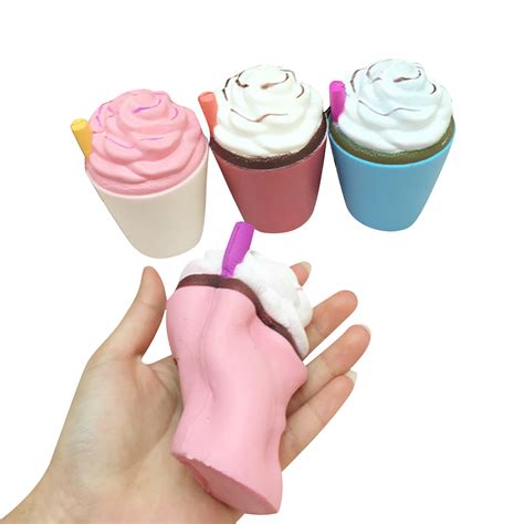 Pu Squishy Slow Rising Ice Cream Straw Cup Scented Toy Buy Squishy