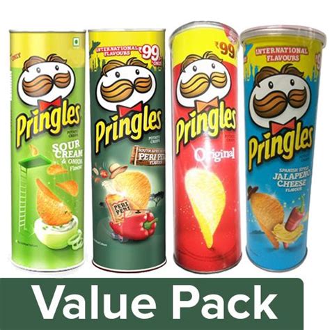Buy Pringles Potato Crisps Original Sour Cream And Onion Peri Peri