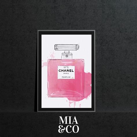A Beautiful Simple Print Is This Coco Chanel Pink Filled Perfume