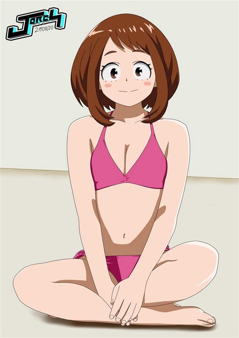 Ochako Uraraka Swimsuit By Jorch Jacg On Deviantart In 2021 Anime Disney Characters Disney