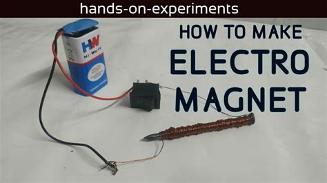 How To Make Electromagnet Science Experiments To Do At Home Science