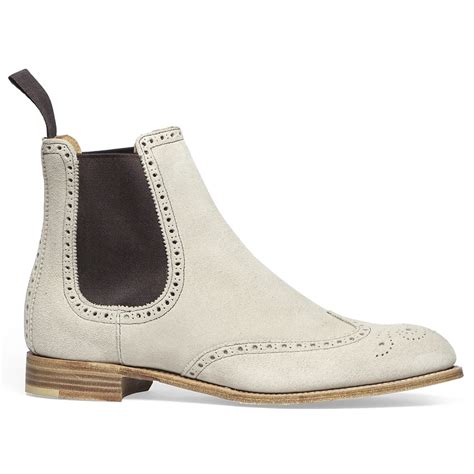 Smart and chic women's chelsea boots in suede & leather make for a luxurious finishing touch to your attire this season. Cheaney Charlotte | Women's Beige Suede Chelsea Boot ...