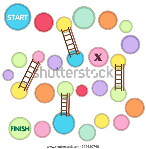 Illustration Blank Boardgame Stock Vector Royalty Free 249420748