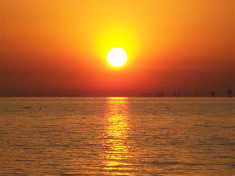 Image Detail For Beautiful Orange Sunset~on Hudson Beach Florida