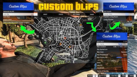 Custom Blips Save Locations Co Ordinates On Map Gta5