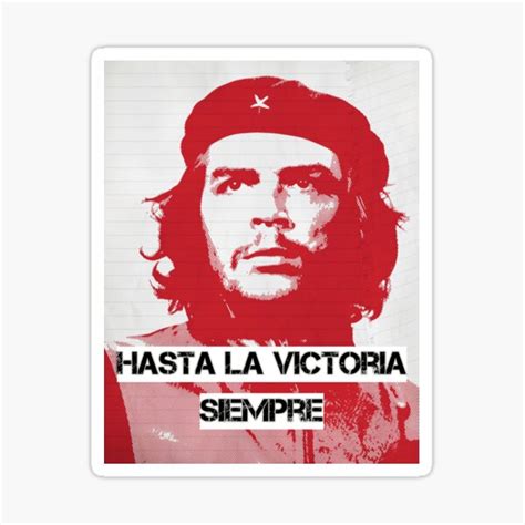 Che Guevara Quote Art Hasta La Victoria Siempre To Victory Always