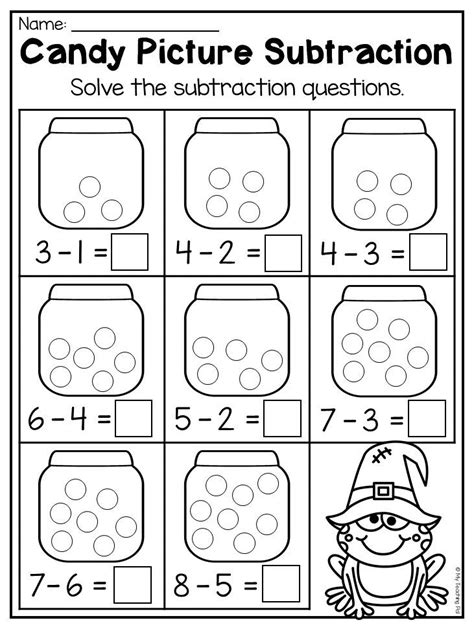Subtraction Worksheet Kindergarten Kindergarten