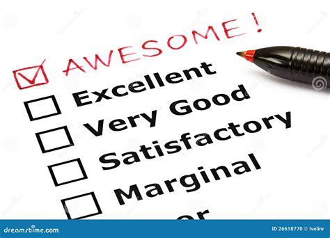 Awesome Evaluation Form Stock Photo Image Of Form Feedback 26618770